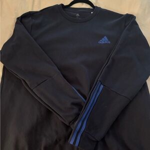 Adidas Navy Sweatshirt with Blue Accents